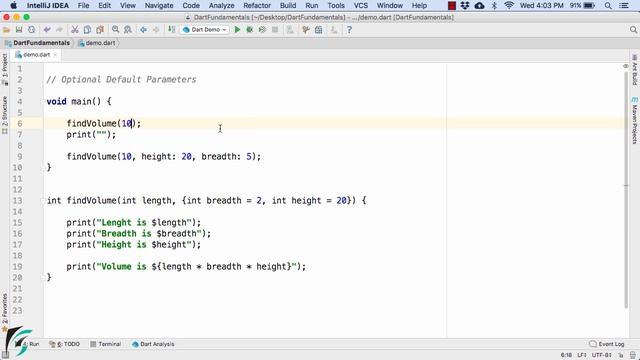 Dart Optional Default Parameters in Function. Dart Flutter Tutorial #6.6 смотреть онлайн
