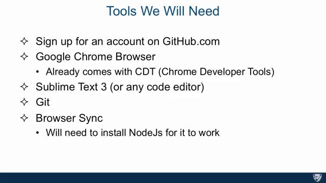 HTML, CSS, and Javascript for Web Developers - Development Environment Setup, Part 1 смотреть онлайн