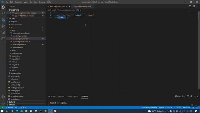 [(ngModel)] | Two way Data Binding | Angular Tutorial смотреть онлайн