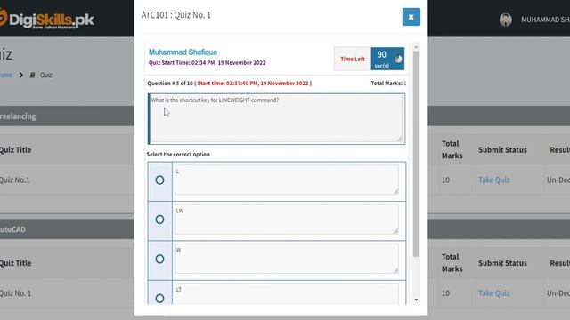 AutoCAD Quiz No 1 Solution DigiSkills Batch 3 DSTP 2.0 смотреть онлайн