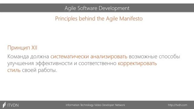 Курс "Agile Software Development" Урок 1 смотреть онлайн