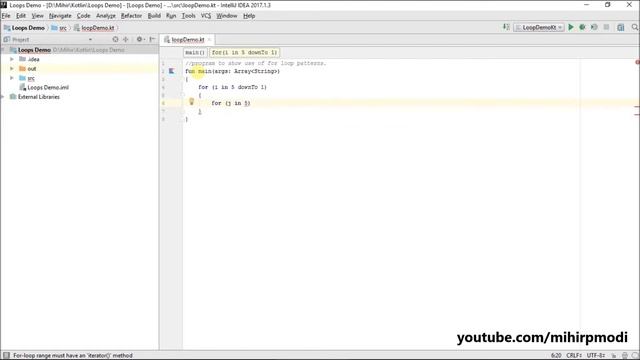 #84 Kotlin Tutorial | 21. For loop Patterns Program смотреть онлайн
