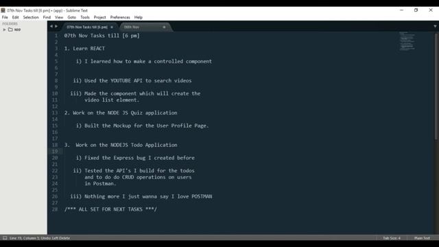Node REACT love for postman - 7th Nov. Tasks смотреть онлайн