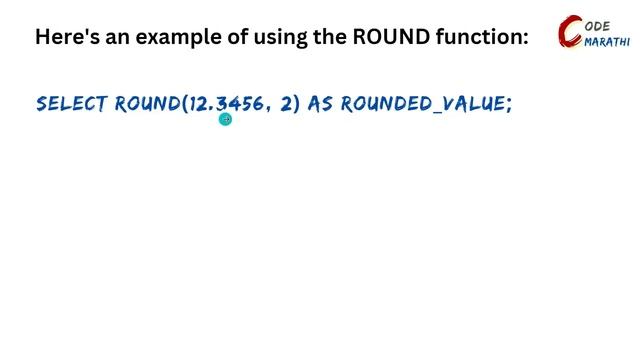 ROUND Function in SQL | SQL Tutorial For Beginners in Marathi #59 #sql смотреть онлайн