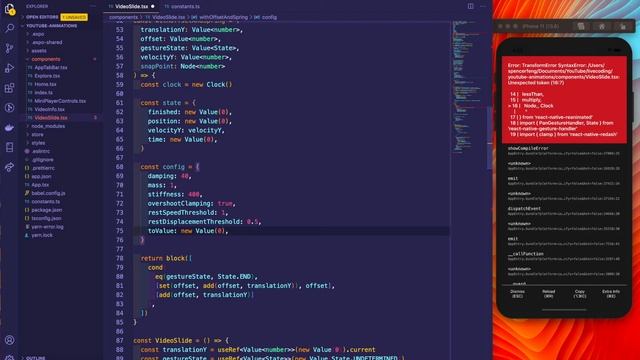 (2/4) YouTube Floating Video Animations in React Native смотреть онлайн