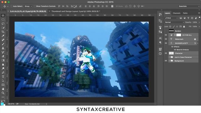 SavagePlays | Banner Design Speedart | Adobe Photoshop CC 2015 смотреть онлайн