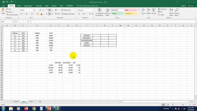 Learn 100+ Excel Formula | how to use ROUND, ROUNDUP, ROUNDDOWN, LOOKUP, RANK FORMULA in excel | P- смотреть онлайн