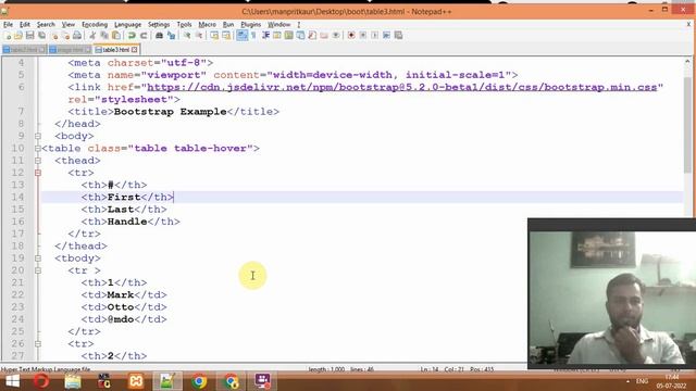 Bootstrap5 Table in Bootstrap in Hindi Urdu смотреть онлайн