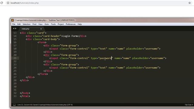 bootstrap 4 login form Tutorial #1 смотреть онлайн