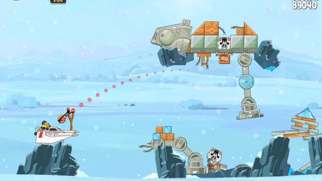 Angry Birds Star Wars 3-13 Hoth 3-Star Walkthrough