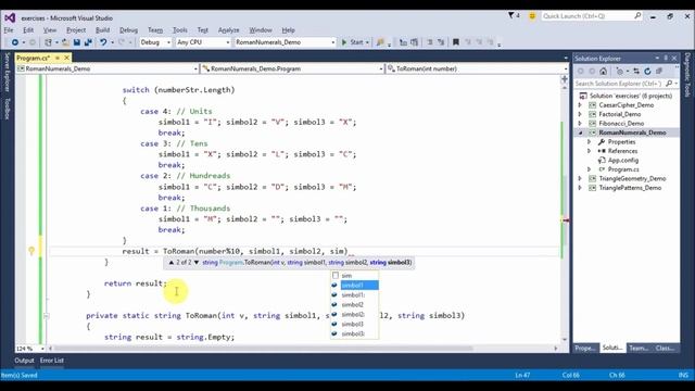 roman numbers in c# смотреть онлайн