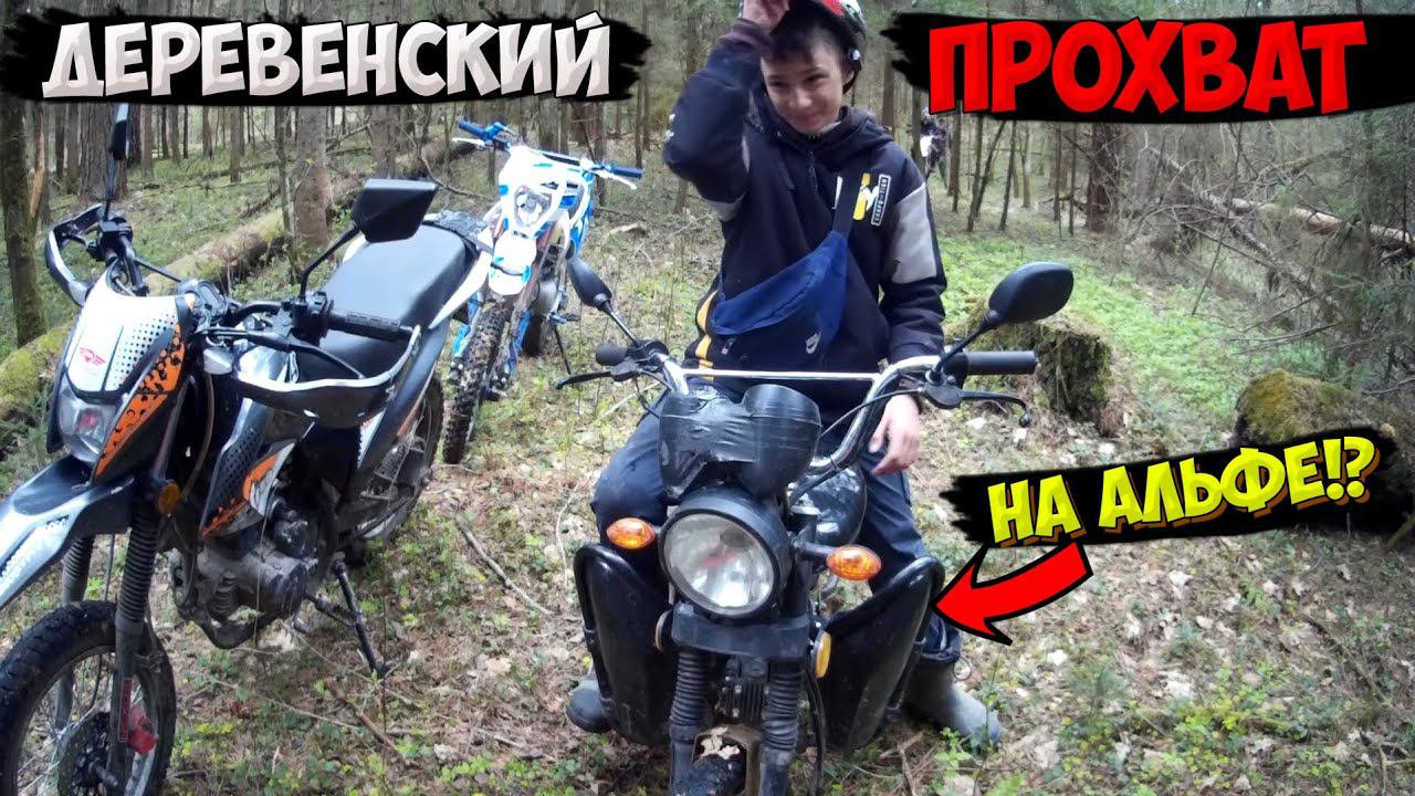 ДЕРЕВЕНСКИЙ ПРОХВАТ ПО ЛЕСУ |АЛЬФА, ПИТБАЙК И ЭНДУРО| смотреть онлайн