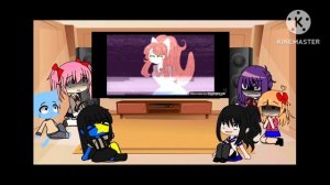 Fandoms React to Eachother (DDLC, MADOKA, Gumball, FNAF, Yan Sim, Ena)