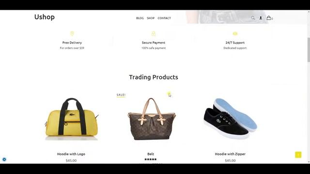 ushop theme options of Typography, Color & Breadcrumb смотреть онлайн
