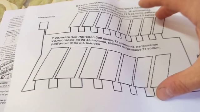 Подключение солнечных панелей к гибридному инвертору смотреть онлайн