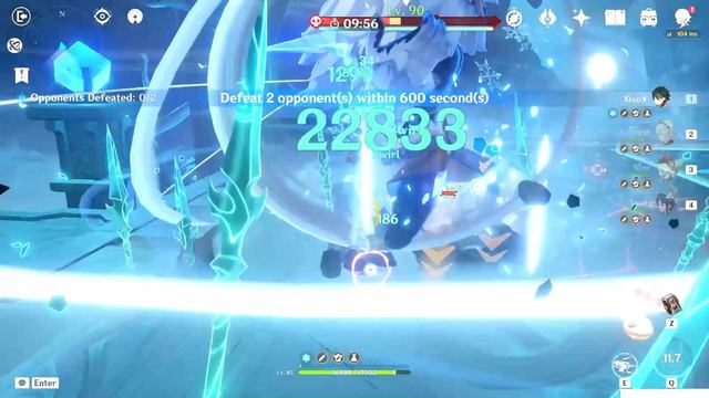 Xiao 7 seconds clear Dragonspine Domain lv. 90 смотреть онлайн