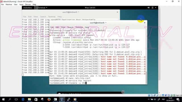 how to configuration NTP server debian 8 jessie смотреть онлайн