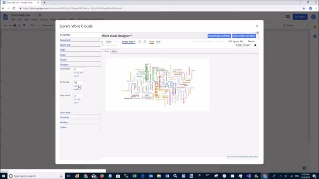 Bjorn's Word Cloud Studio - add-on for Google Docs смотреть онлайн