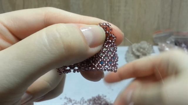 Necklace/Beaded Necklace/DIY Necklace/Beaded/Колье из бисера Розы/beaded Rose Necklace 1
