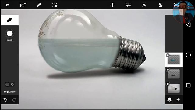 Splash in Bulb Photo Manipulation using Android on Photoshop [PS Touch] • BEazzy Shifts смотреть онлайн