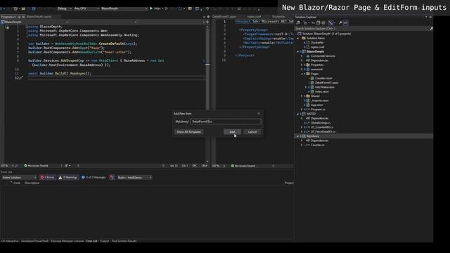 Blazor Web Assembly, Dockerfile, manual and automated testing with Azure DevOps смотреть онлайн