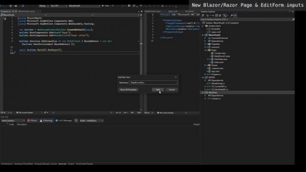 Blazor Web Assembly, Dockerfile, manual and automated testing with Azure DevOps