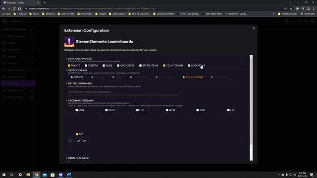 Stream Elements Leaderboard Extension For Twitch