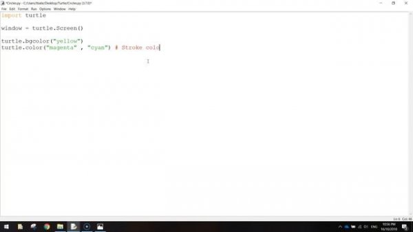 Python Turtle - Circle Tutorial
