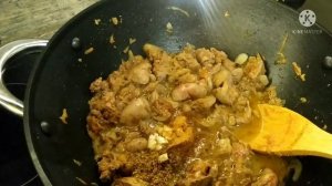 Тушёная картошка с куриной печенью