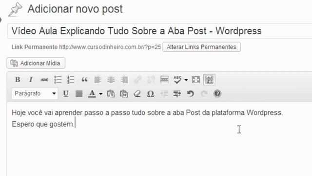 Curso Wordpress Aba Post Parte I смотреть онлайн