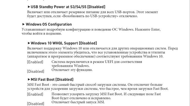Инструкция к BIOS MSI MEG Z390 ACE на русском смотреть онлайн