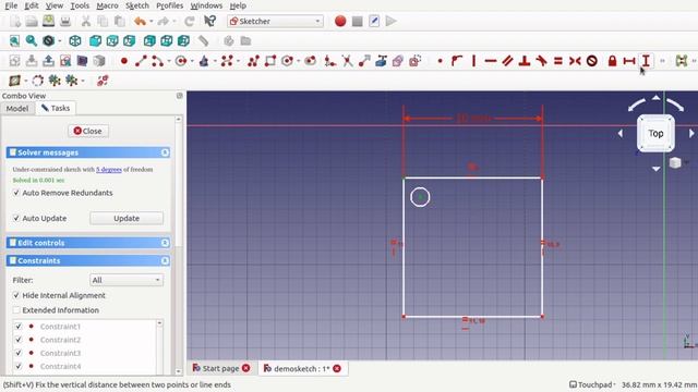 FreeCAD: Scaling Sketches Up / Down by Factors. Increase / decrease size of sketch. смотреть онлайн