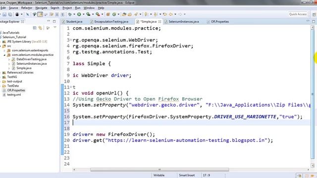 Selenium Tutorials - Disable Firefox Logs with Selenium | Disable Marionette logging смотреть онлайн