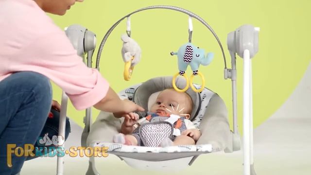 Электрокачели Kinderkraft Flo Обзор смотреть онлайн