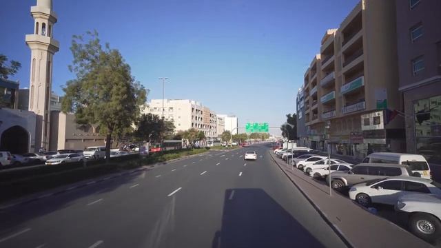 United Arab Emirates, Dubai, double decker bus 64 ride from Gold Souq Bus Station to Manama 1 смотреть онлайн