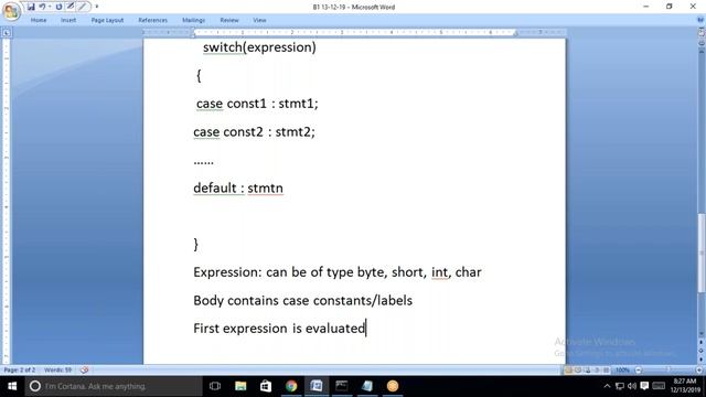 Java - Switch statement смотреть онлайн