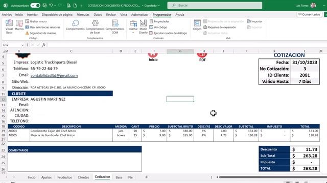 ACTUALIZACION ? -Cotización en Excel - Formato de Cotización de Precios - Excel Proforma.✅ смотреть онлайн