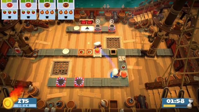 Overcooked! | Level 6-1 | 1 player (solo) | 4 stars смотреть онлайн
