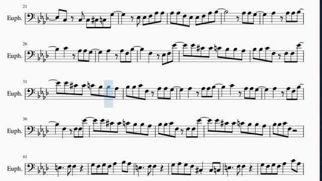 Euphonium Sheet Music: How to play ADDICT (HAZBIN HOTEL) by Silva Hound смотреть онлайн