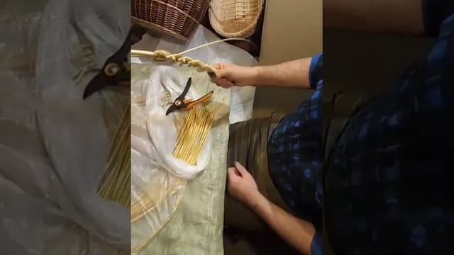 Плету донышко ажурной корзины смотреть онлайн