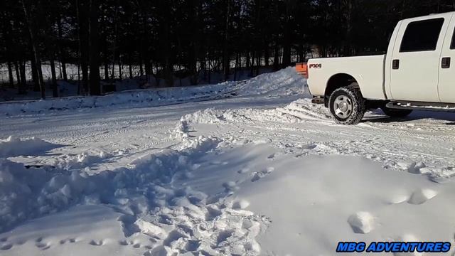 2015 Ford F250 6.7L Turbo Diesel Powerstroke Snow Plowing a Months worth of Snow смотреть онлайн