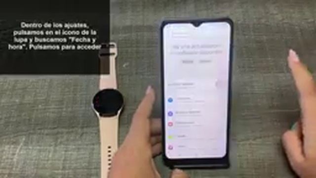 ⌚ CAMBIAR la HORA SAMSUNG GALAXY WATCH 4 ✔️ Configurar Samsung Galaxy Watch 4 смотреть онлайн
