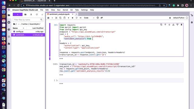 Sentiment Analysis of the audio file using AssemblyAI speech to text APIs смотреть онлайн