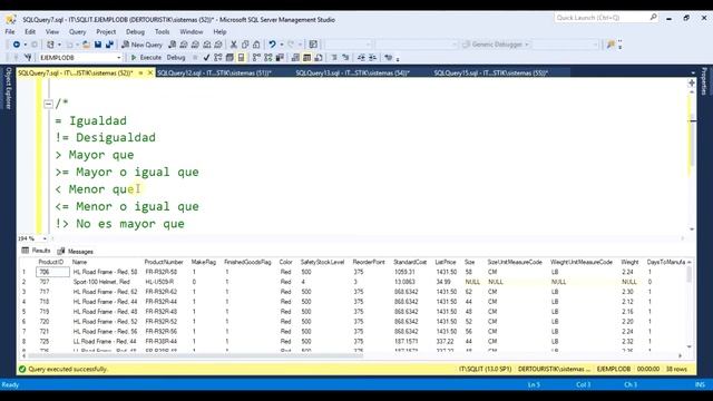 Consulta De Datos Con T-SQL – CAPITULO 9 ( WHERE ) смотреть онлайн