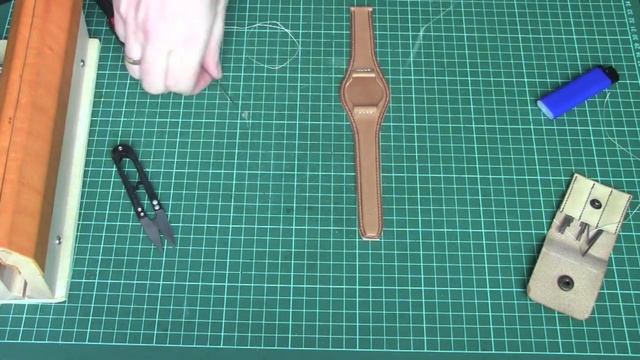 [Leather Craft] Bund Style Watch Strap Making Process