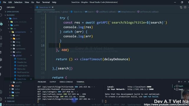 BLOG APP #50 SEARCH BLOGS | MERN STACK + TYPESCRIPT + REDUX смотреть онлайн
