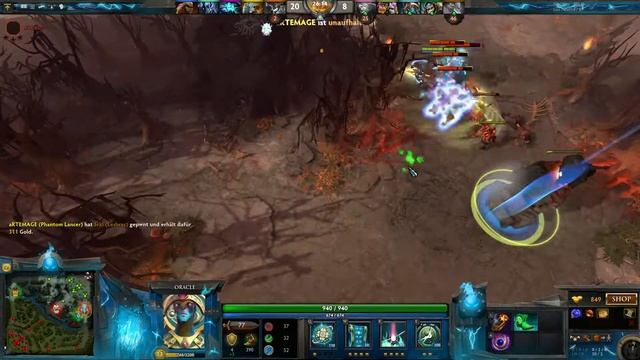 German Oracle Safelane Support - Let's Play Dota 2 Gameplay Deutsch смотреть онлайн