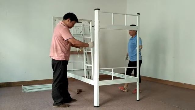 Awsome!Only need 5 Min！New Item Metal Bunk Bed Installation Video смотреть онлайн