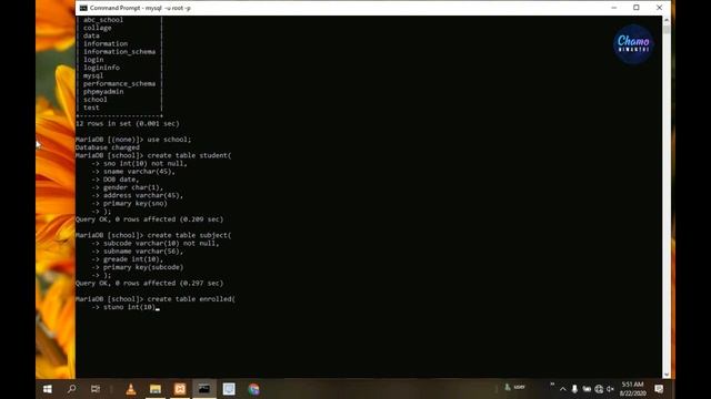 How to create MySQL database using command prompt смотреть онлайн