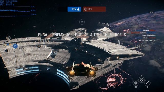 Star Wars Battlefront 2 HP OMEN 15 GTX 1050 (Startfighter Assault) смотреть онлайн